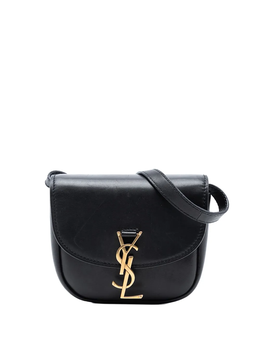 Saint Laurent Pre-Owned 2019 Small Leather Monogram Kaia crossbody bag - Nero