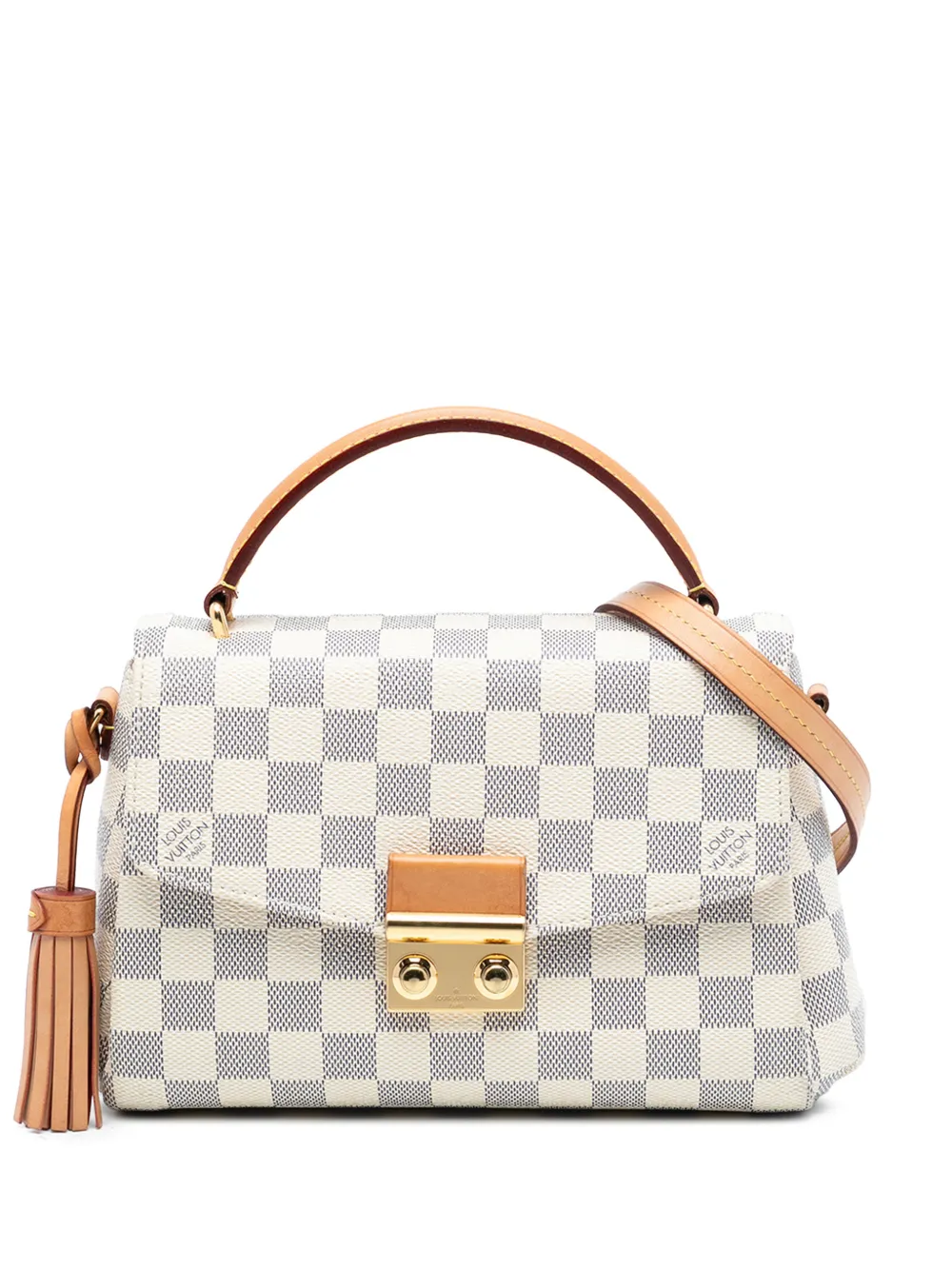 Louis Vuitton Pre-Owned 2018 Damier Azur Croisette satchel - Bianco