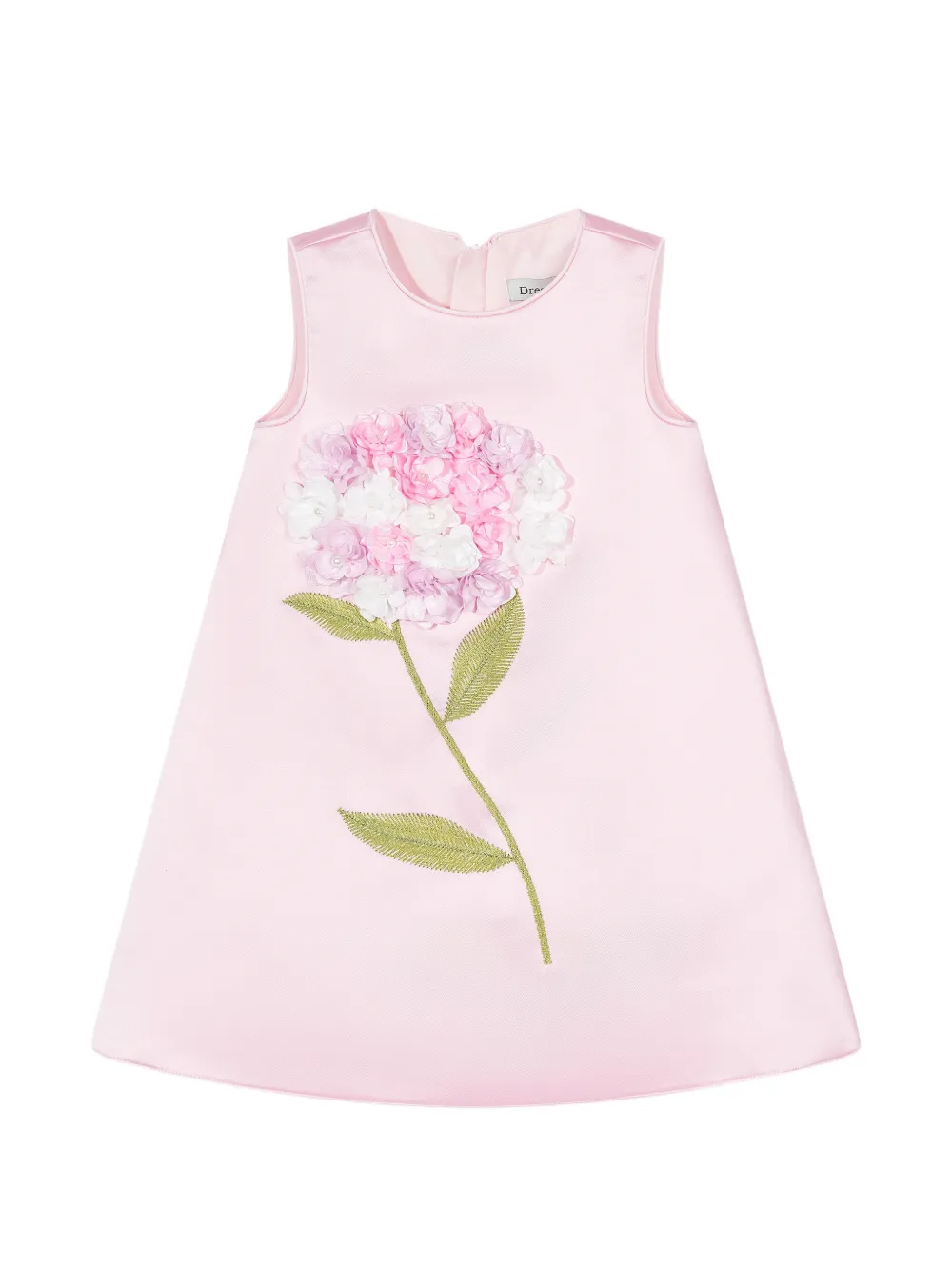 Dress & Fleur Jurk met bloemenpatch Roze