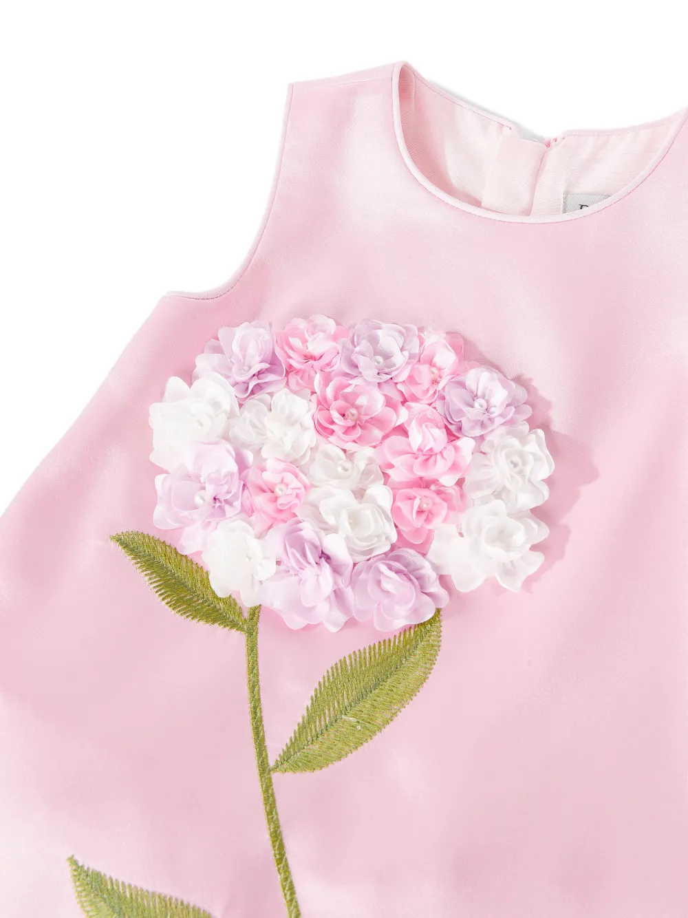 Dress & Fleur Jurk met bloemenpatch Roze