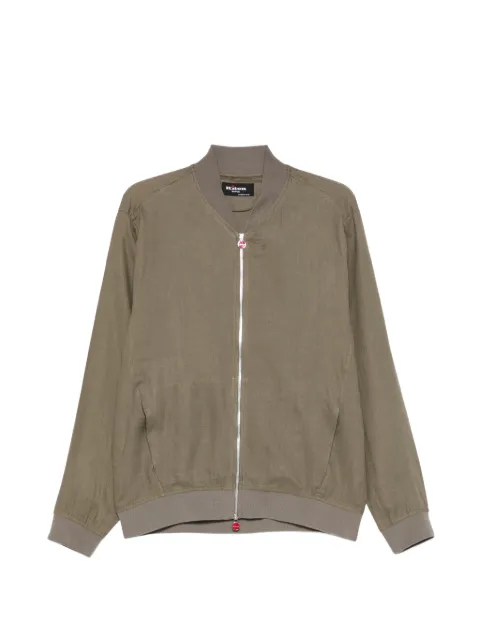 Kiton zipped long-sleeve bomber jacket