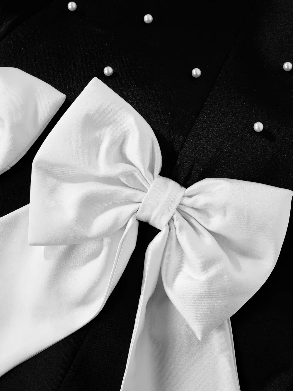 Dress & Fleur Jurk met strikdetail Zwart