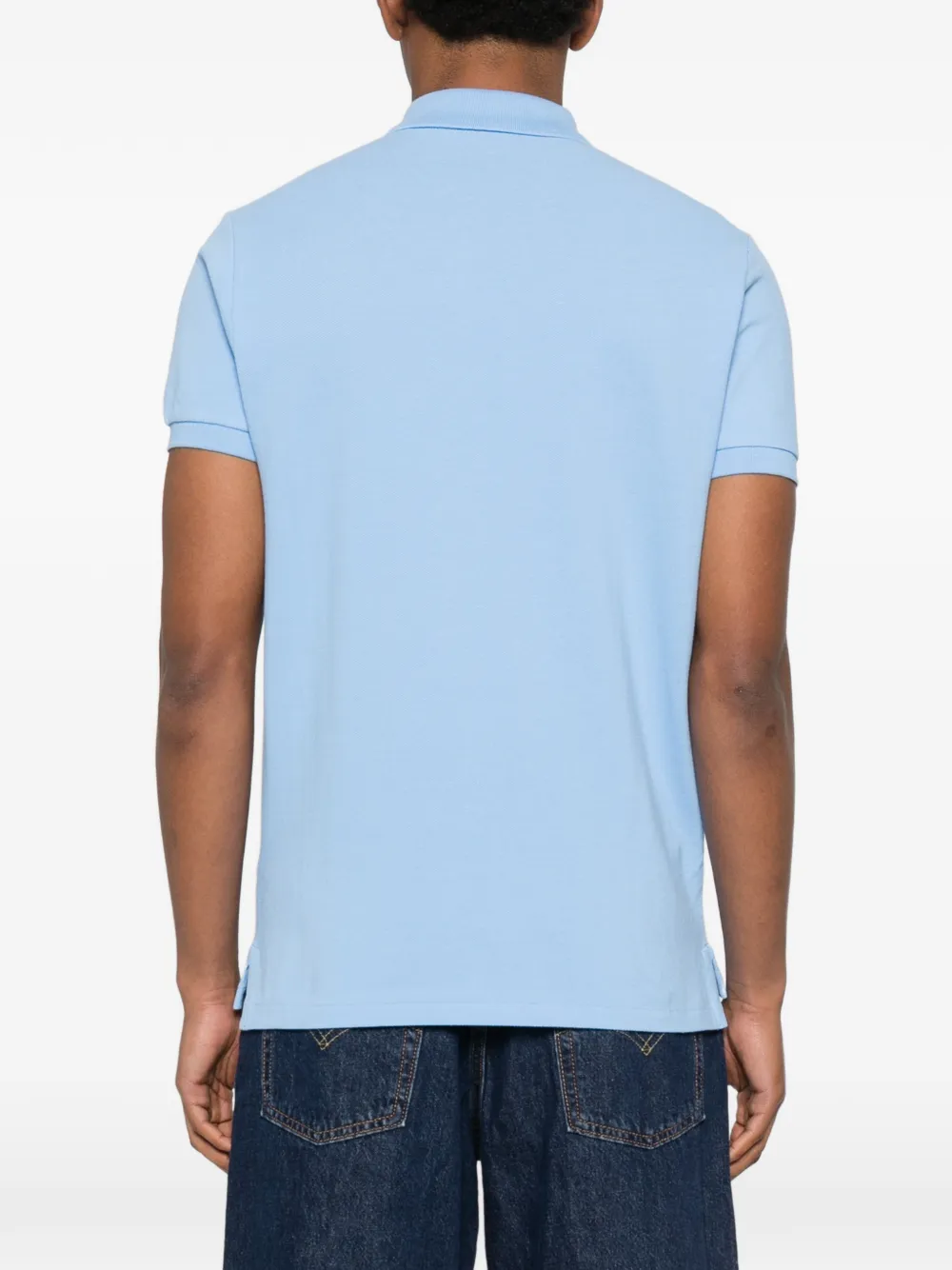 Polo Ralph Lauren Poloshirt met twee knopen en korte mouwen Blauw