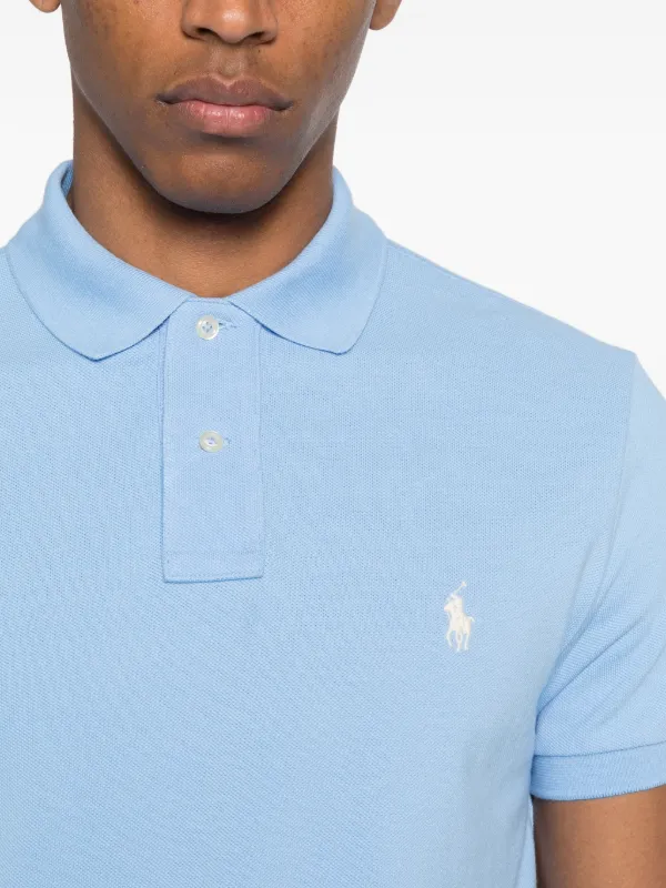 Polo Ralph Lauren short-sleeve Piqué Polo Shirt | Blue | FARFETCH
