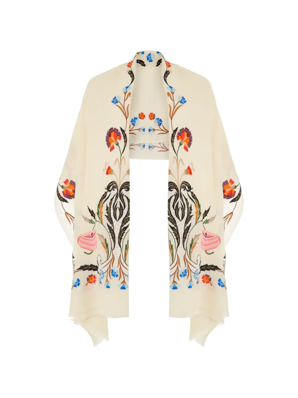 Temperley London Sciarpa con ricamo - Toni neutri