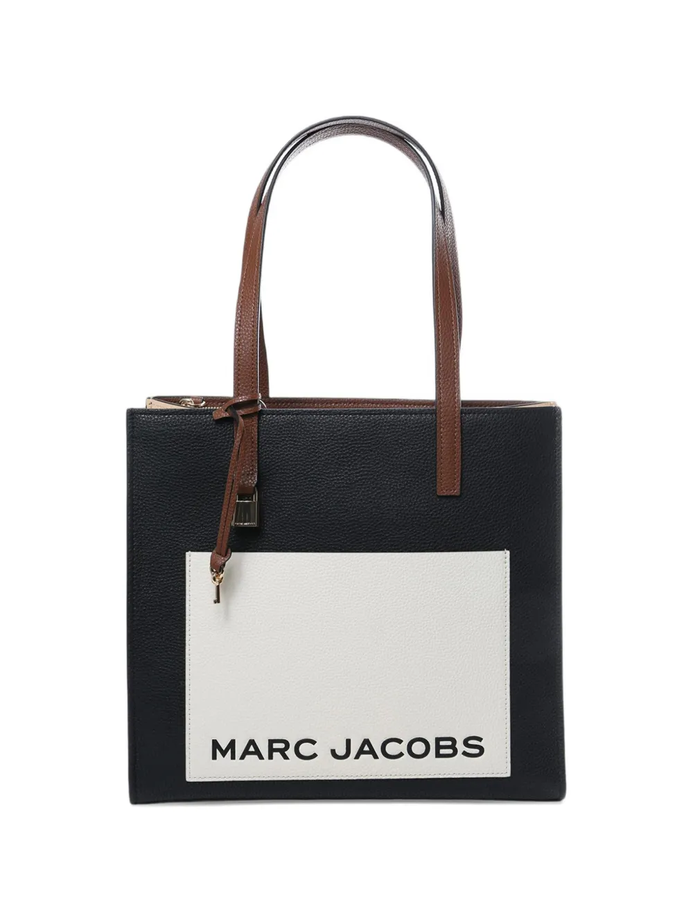 Marc Jacobs Leather Tote Bag In Black