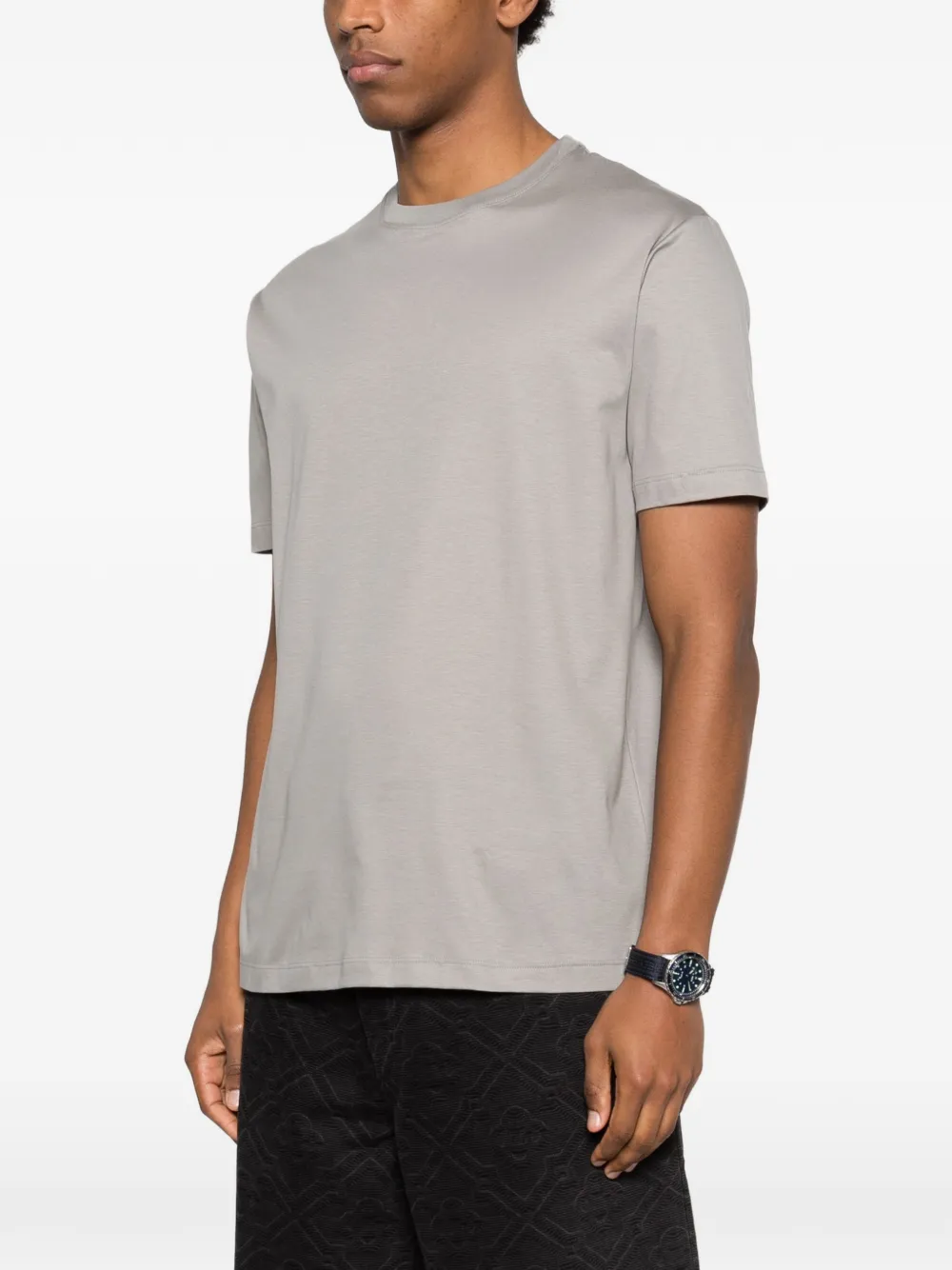  Kiton Crew-neck T-shirt - Grey 