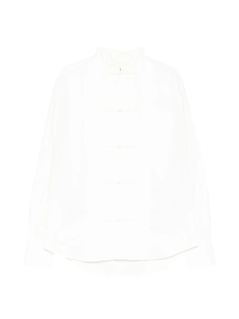 SAMUEL GUÌ YANG Hemd mit Mandarinknöpfen - Weiß