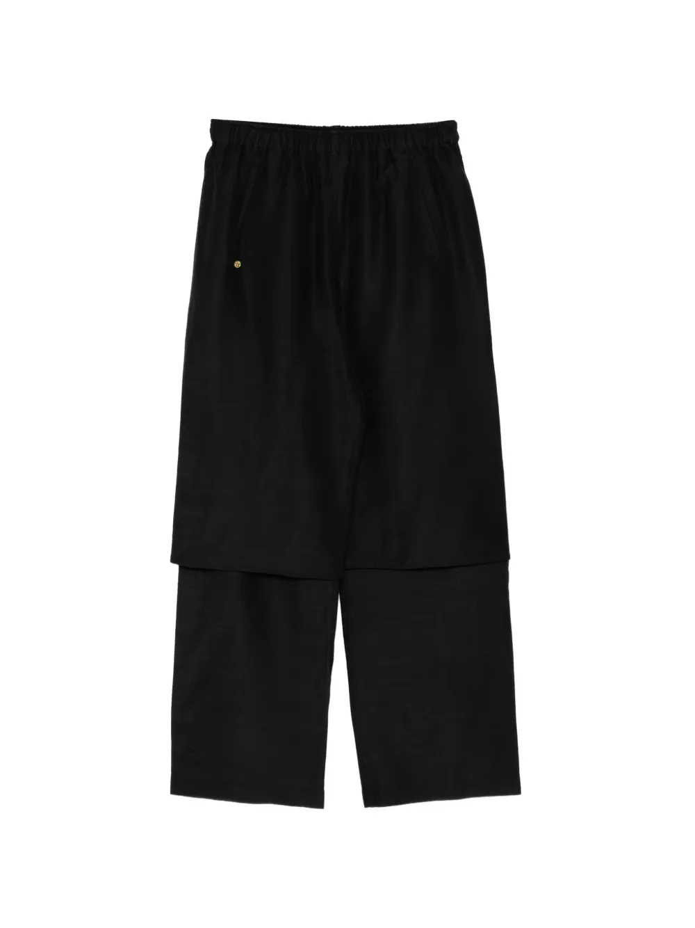 SAMUEL GUÌ YANG Pantaloni affusolati con coulisse - Nero