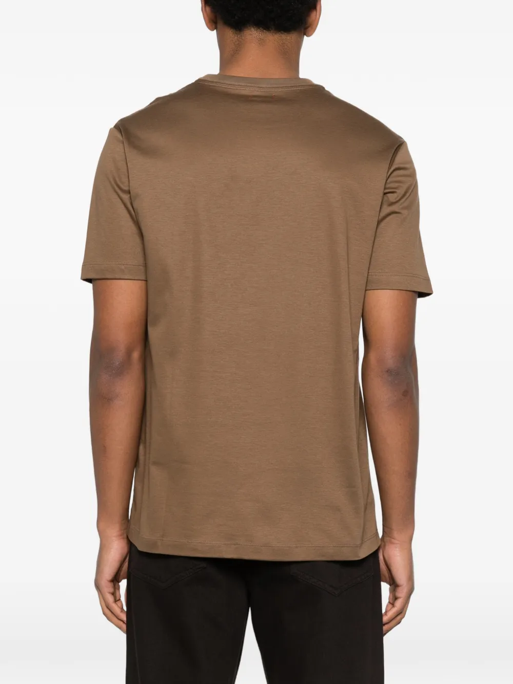 Kiton T-shirt met ronde hals Bruin