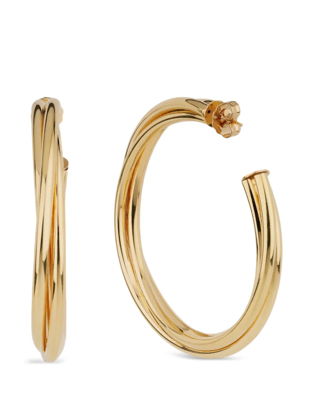  Gas Bijoux Atik Twisted Hoop Earrings - Gold 