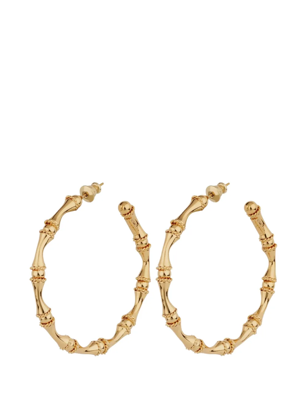Gas Bijoux bambou hoop earrings - Oro