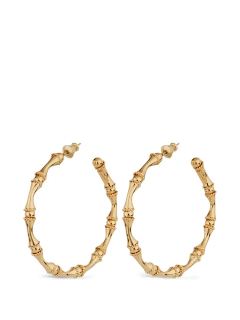 Gas Bijoux bambou hoop earrings