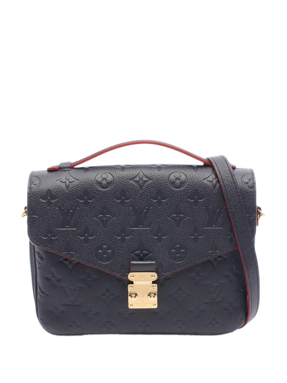 Louis Vuitton Pre-Owned Borsa a tracolla Pochette Metis in pelle Empreinte con monogramma 2019 - Blu