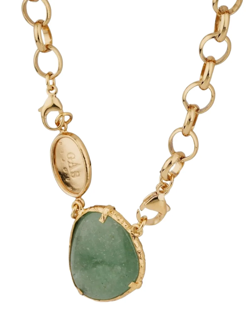  Gas Bijoux Billy Stone Chain Necklace - Gold 