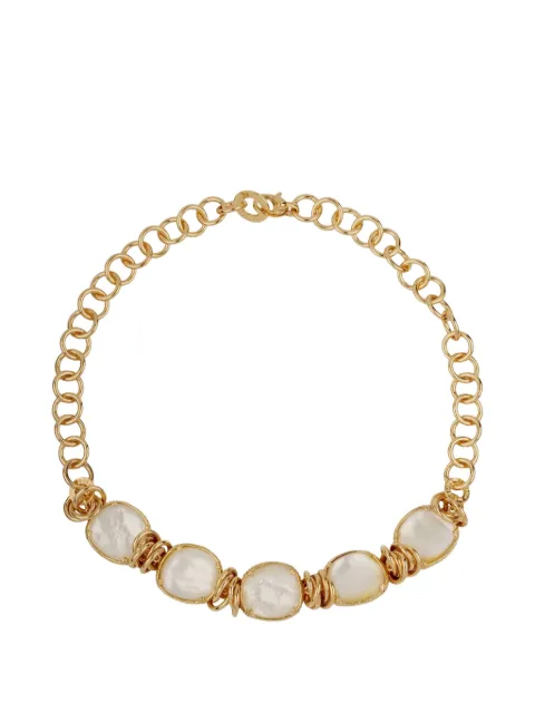 Gas Bijoux Sirena pearl metals alloy necklace