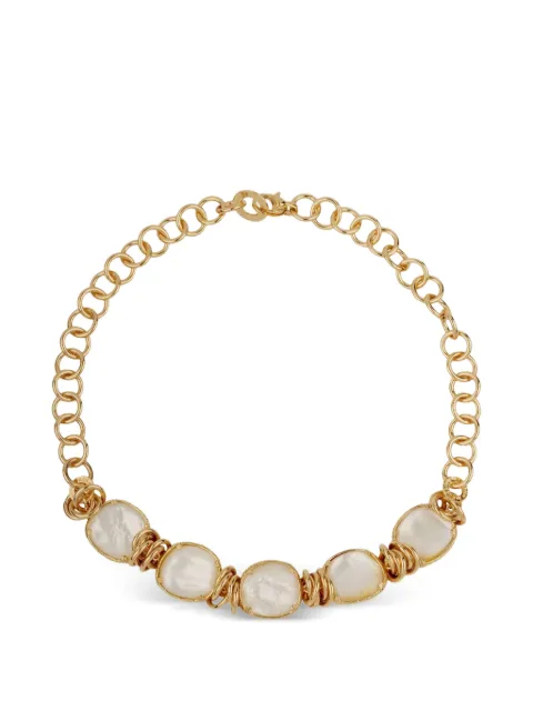 Gas Bijoux Sirena pearl metals alloy necklace