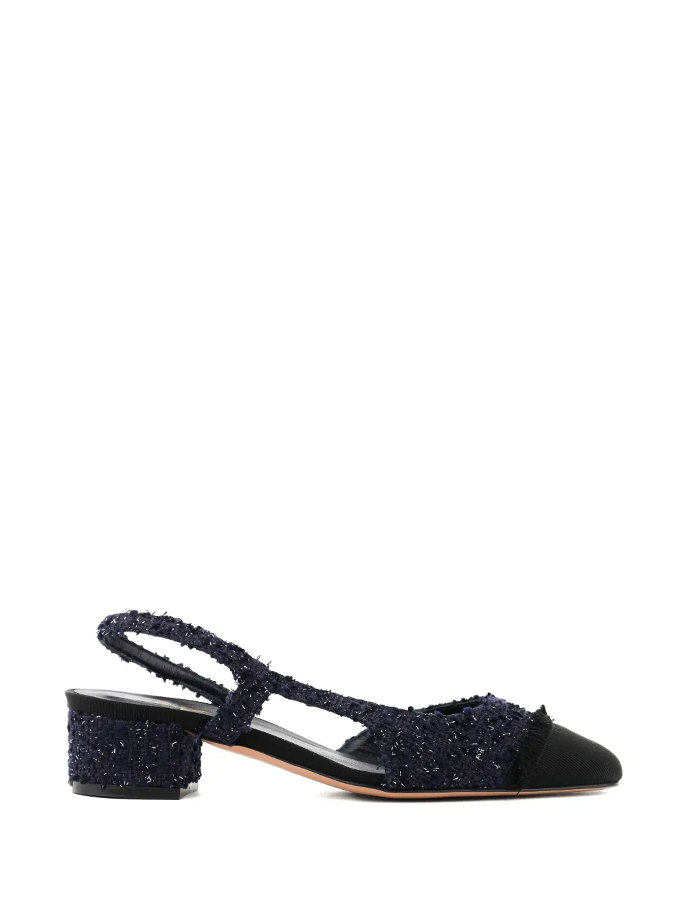 Paul Warmer Loulou fringed slingback pumps - Blu