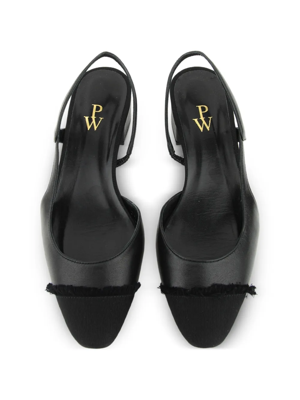 Paul Warmer Loulou slingback pumps Zwart