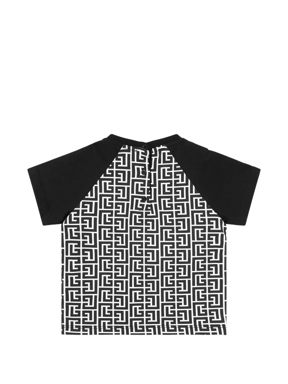 Balmain Kids T-shirt met monogramprint Wit