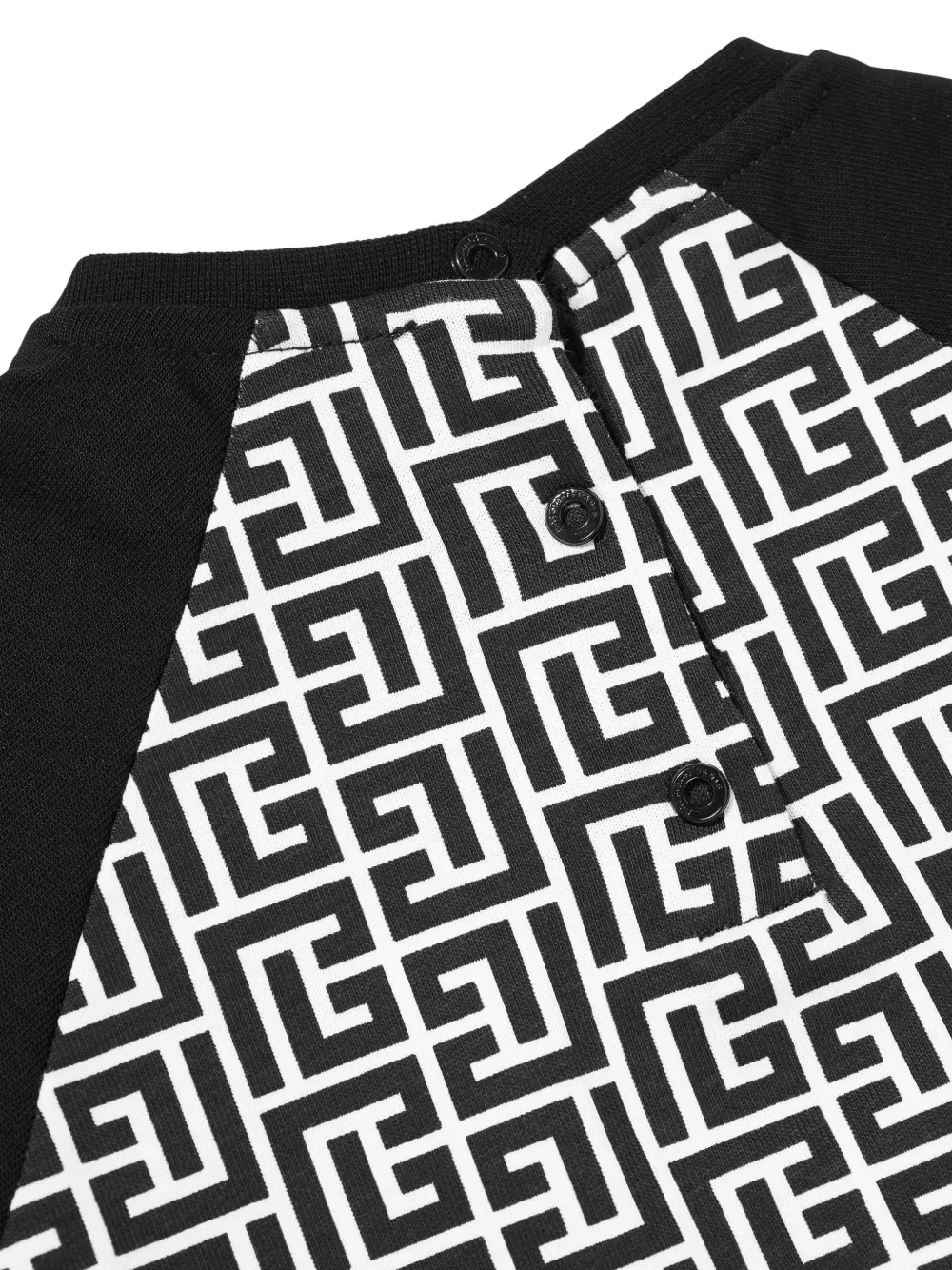 Balmain Kids T-shirt met monogramprint Wit