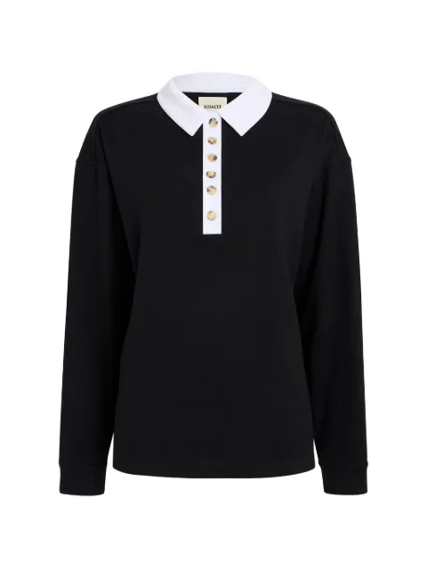 KHAITE Faithful button-up polo top