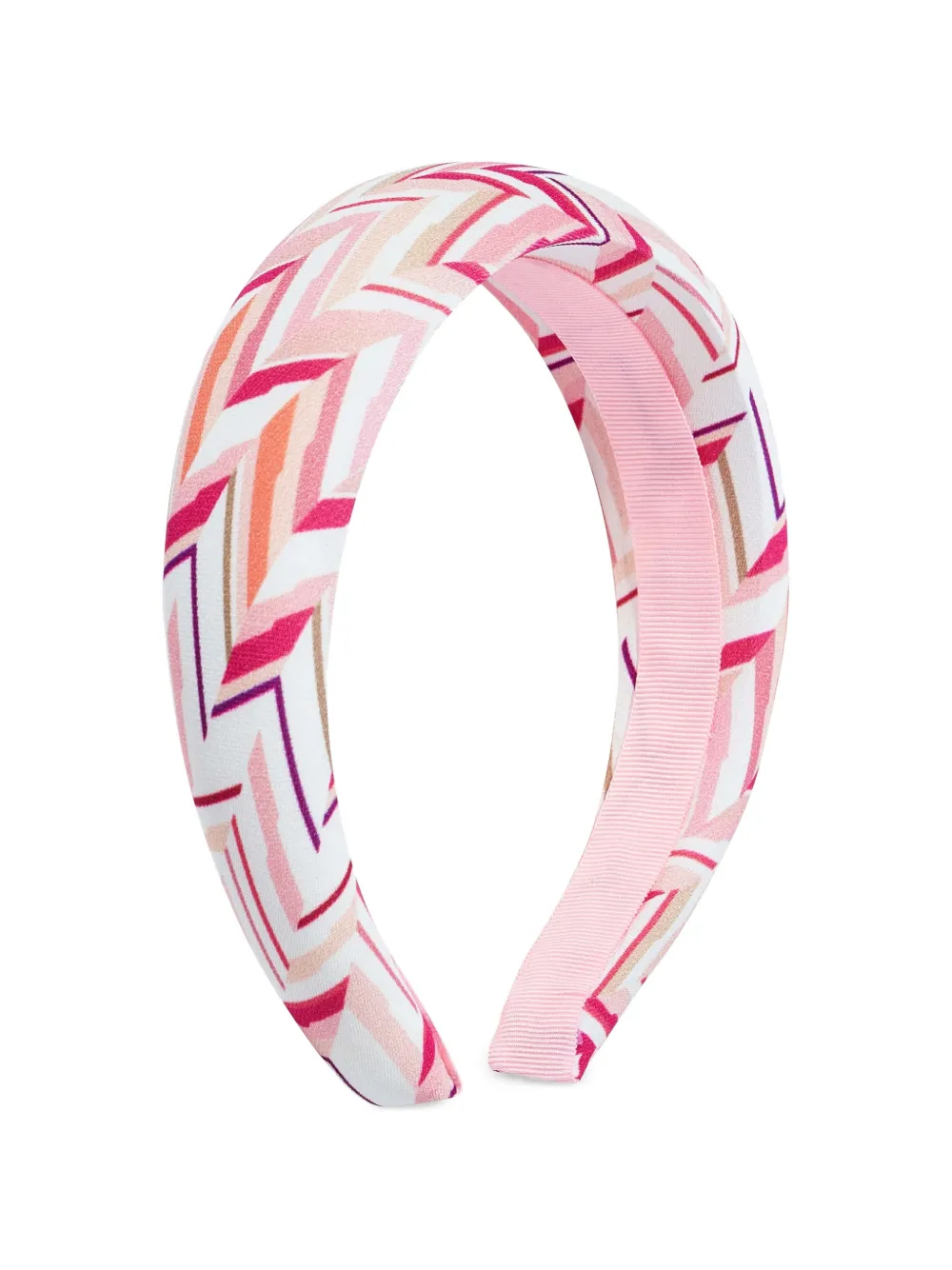 Missoni Kids zigzag-pattern headband - Bianco
