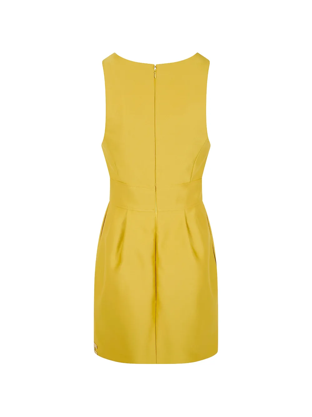 Elisabetta Franchi Gedrapeerde mini-jurk Geel