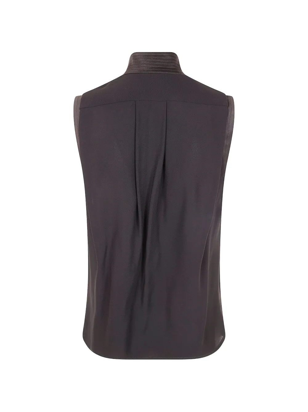  Elisabetta Franchi Cowl-neck Sleeveless Blouse - Grey 
