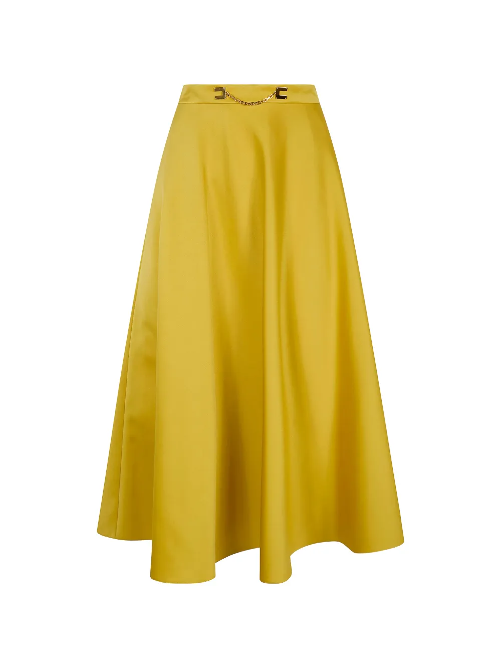 Elisabetta Franchi chain-detail midi skirt - Giallo