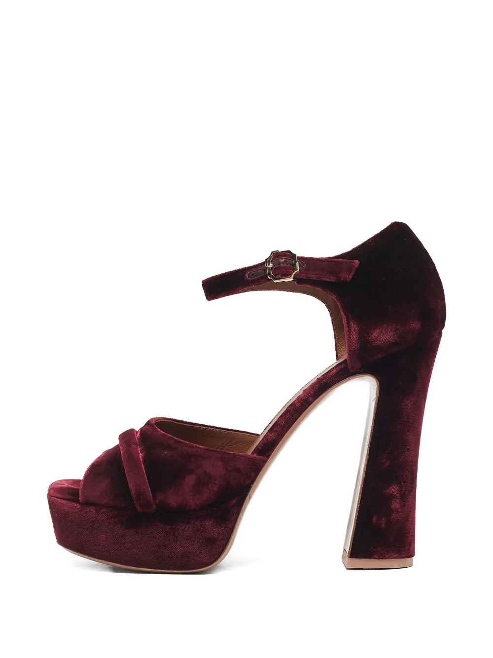Malone Souliers velvet platform sandals - Rosso