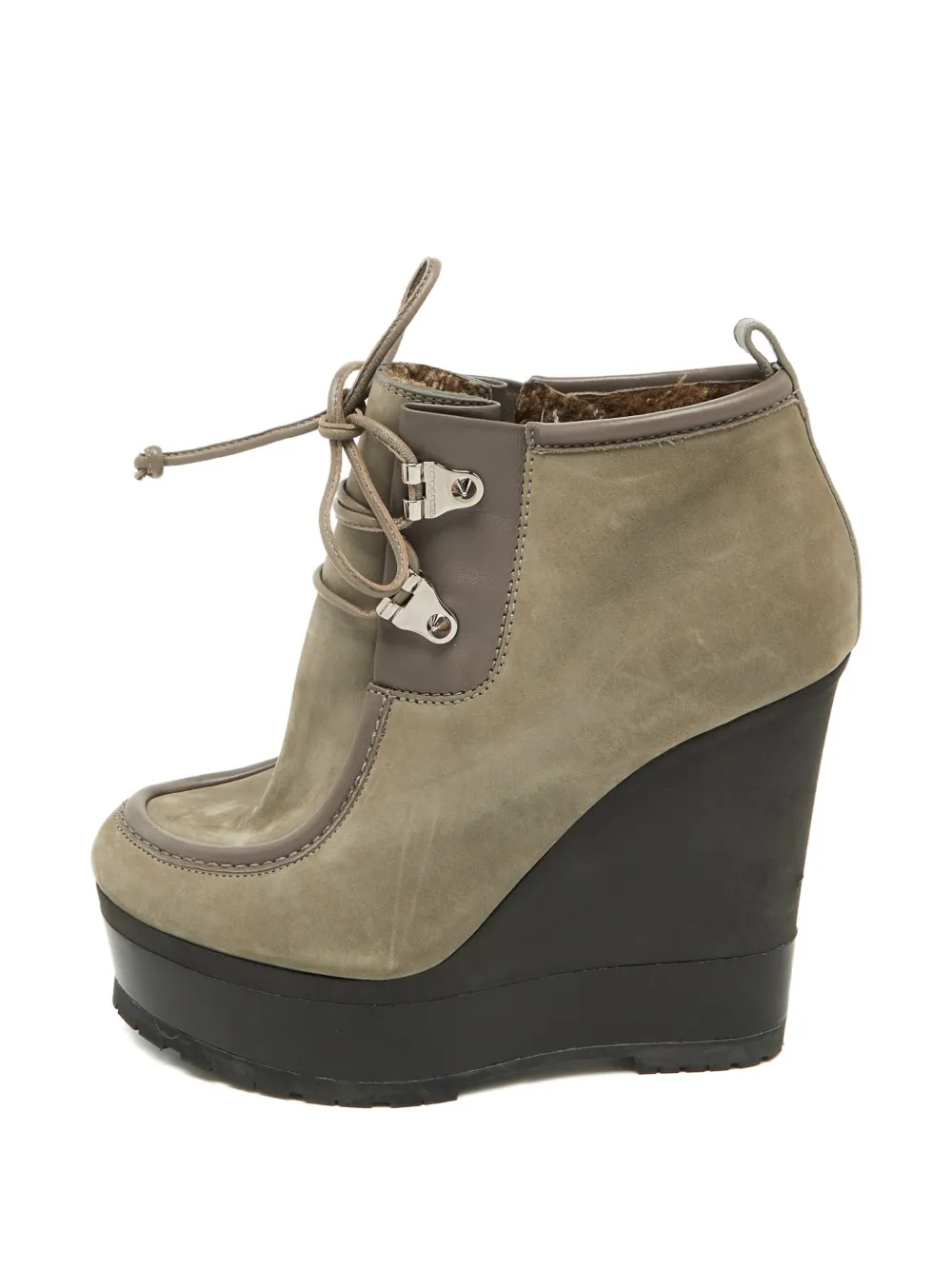Sergio Rossi platform lace-up boots - Grigio