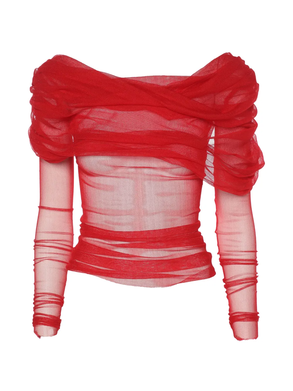 Christopher Esber long-sleeve blouse - Rosso