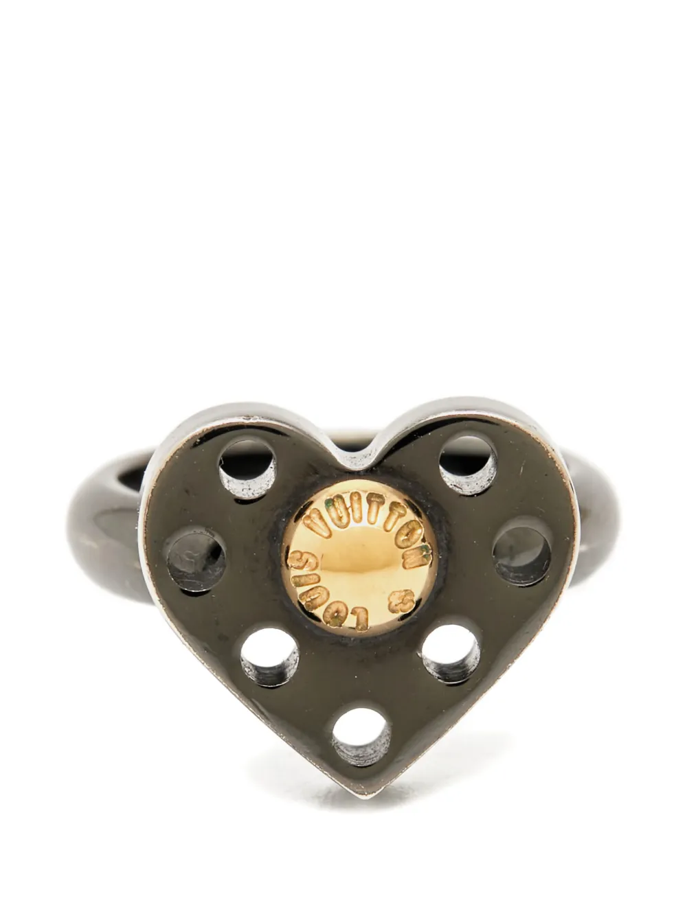Louis Vuitton Pre-Owned Anello a cuore - Argento