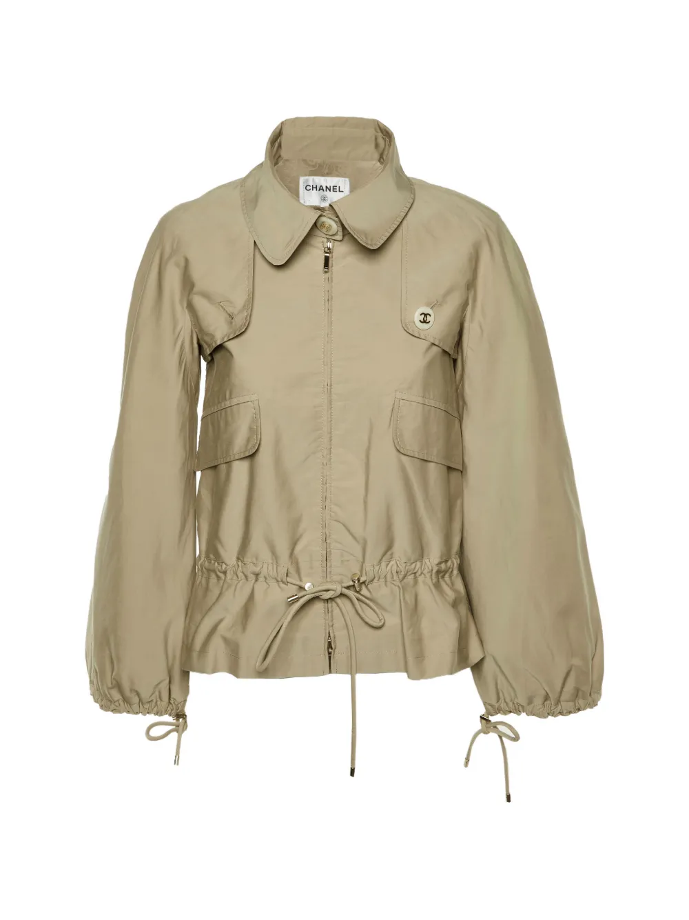 CHANEL Pre-Owned Jacke mit Reißverschluss - Nude
