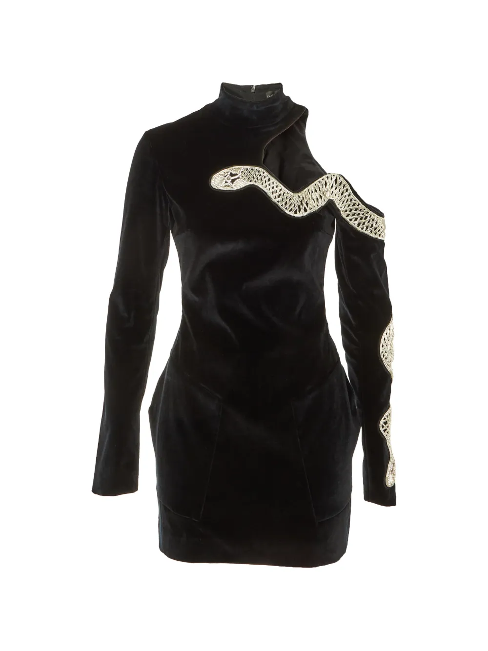 David Koma Abito corto con dettaglio cut-out - Nero