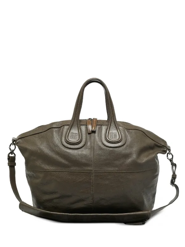 Givenchy Pre-Owned ナイチンゲール レザーハンドバッグ L | グリーン 
