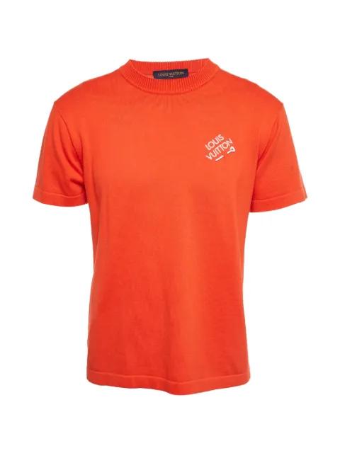Louis Vuitton Pre-Owned embroidered logo T-shirt