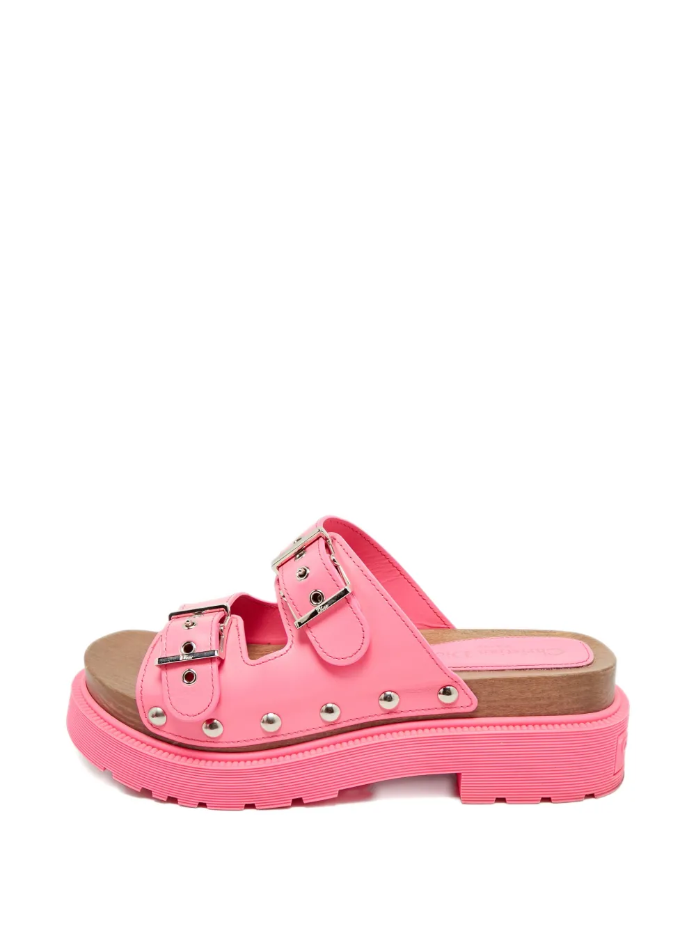 Christian Dior Pre-Owned Diorquake platform buckle sandals - Rosa