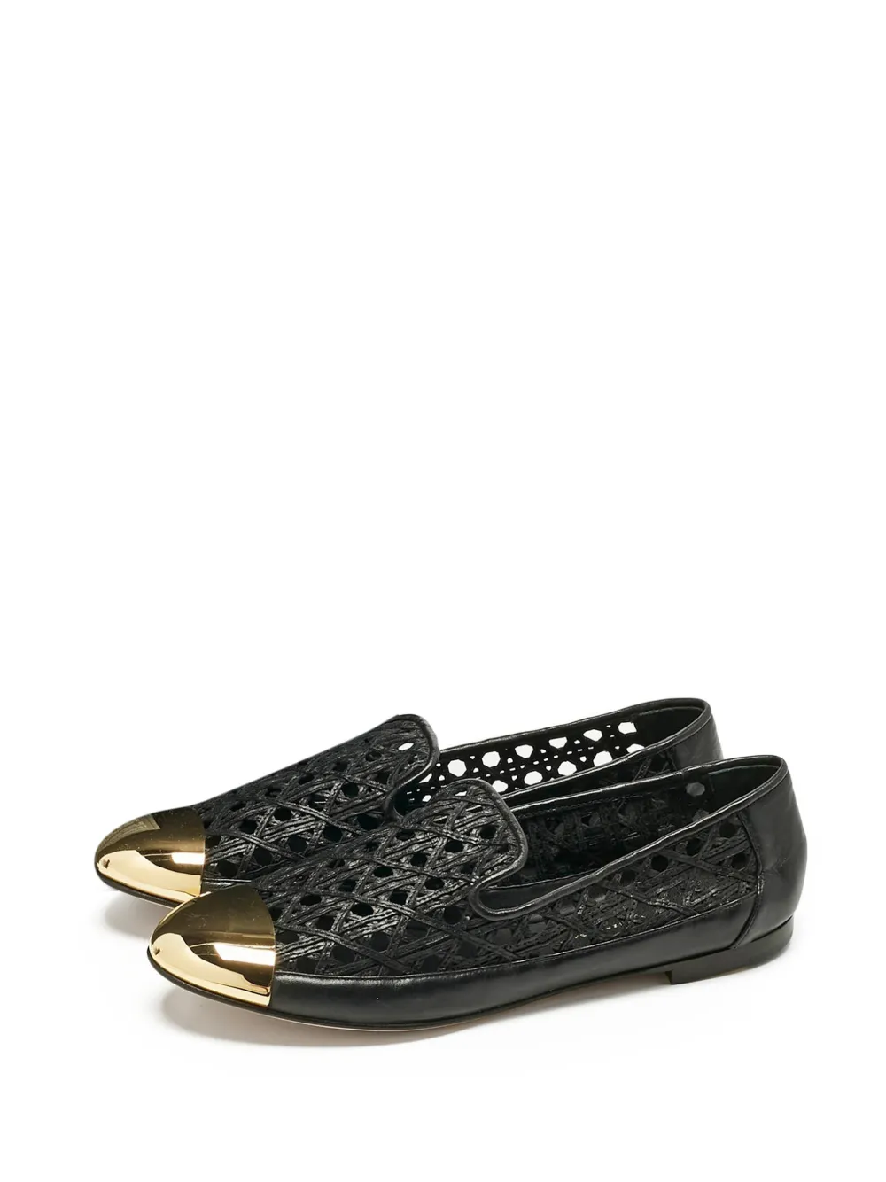 Giuseppe Zanotti leather cap-toe loafers - Nero