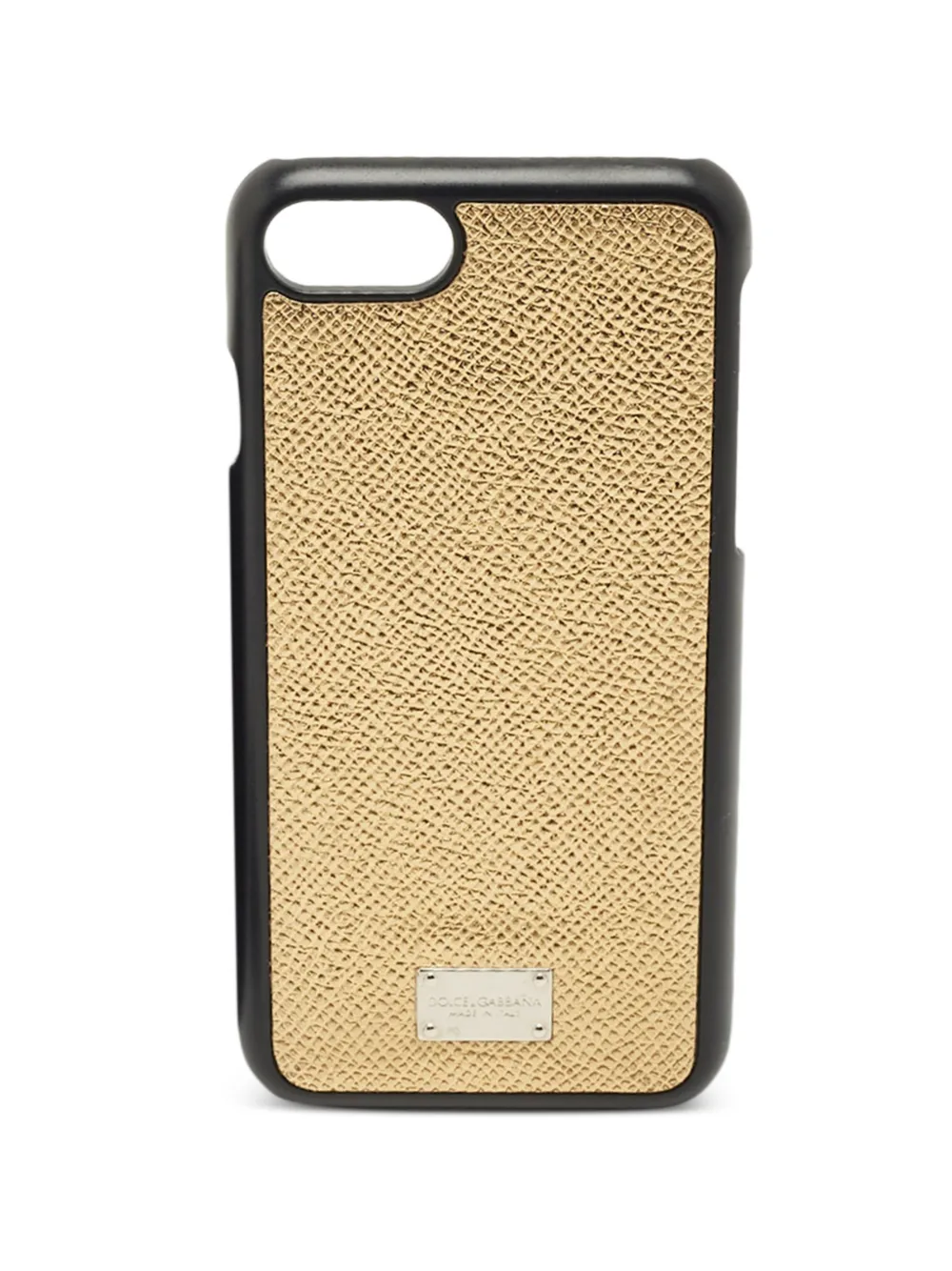 Dolce & Gabbana Pre-Owned leather iPhone 7 case - Oro