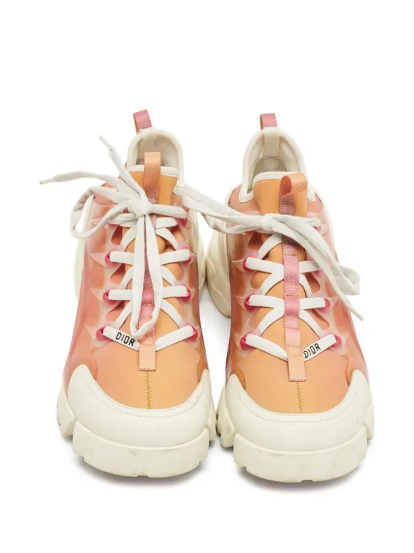 Christian Dior Pre-Owned D-Connect Panelled Sneakers | White