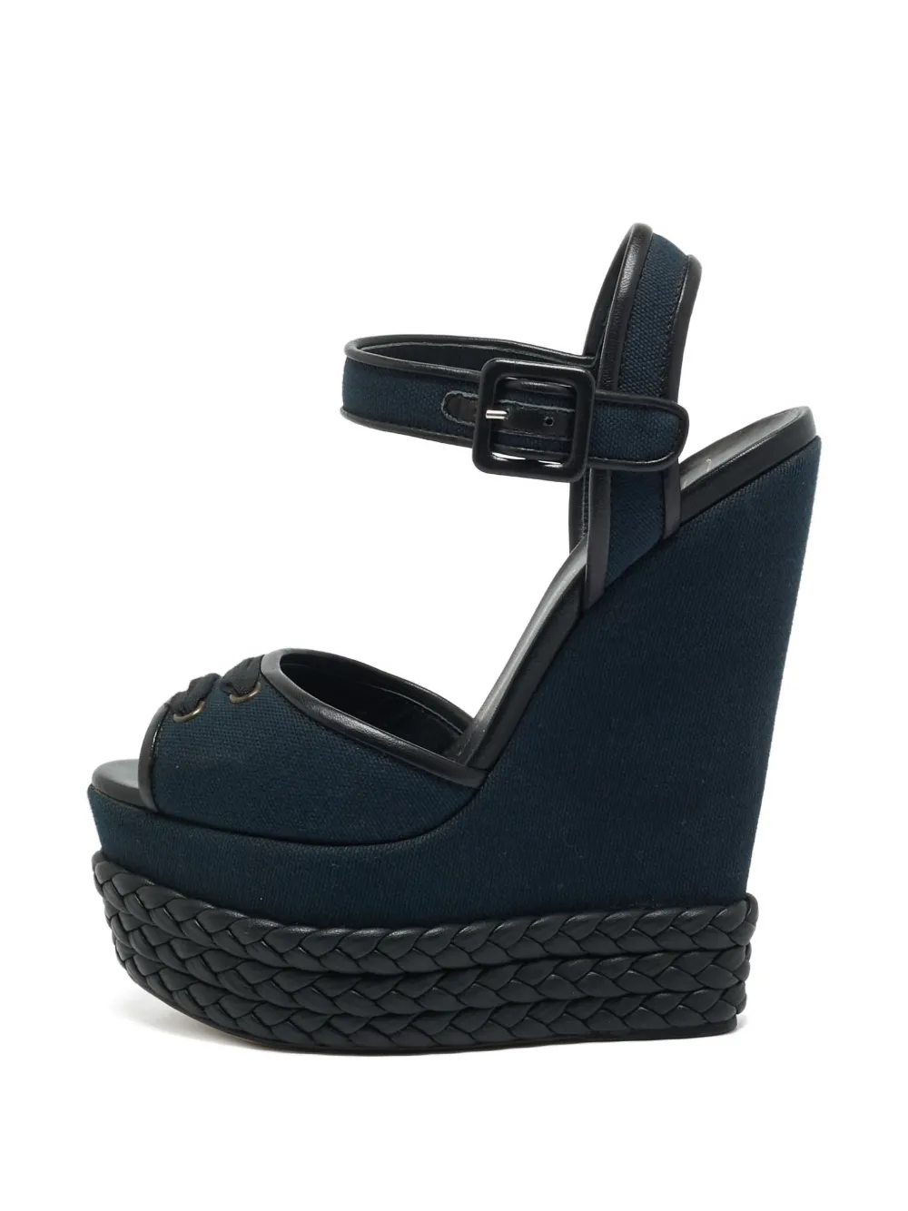 Giuseppe Zanotti Vintage ankle strap wedge sandals - Blu