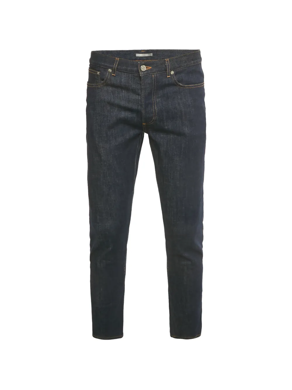 Christian Dior Pre-Owned logo-patch five-pocket jeans - Blu