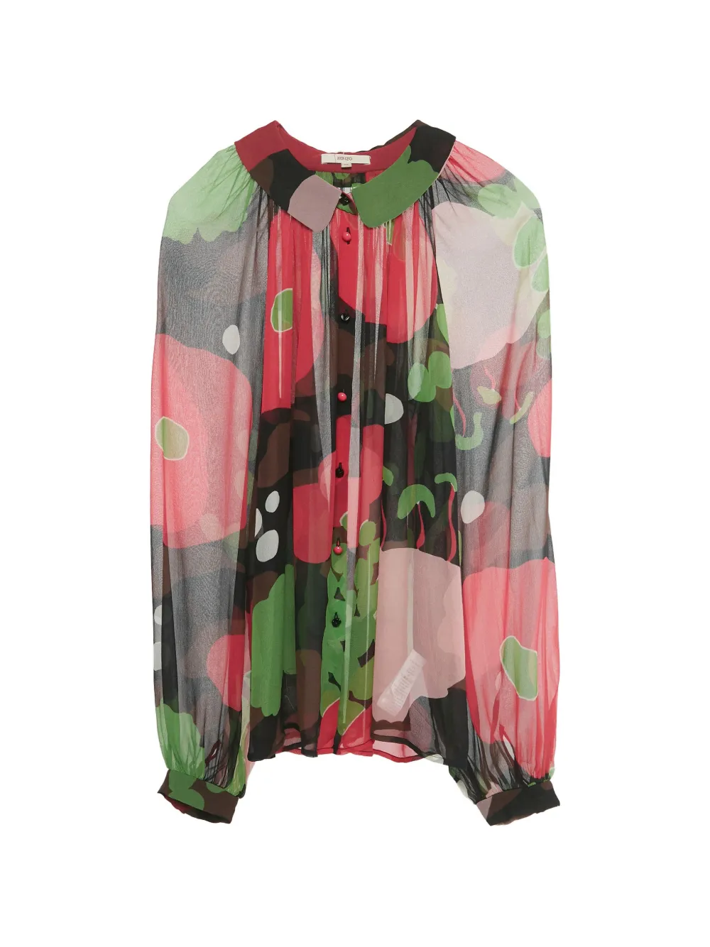 Kenzo Pre-Owned silk printed blouse - Nero