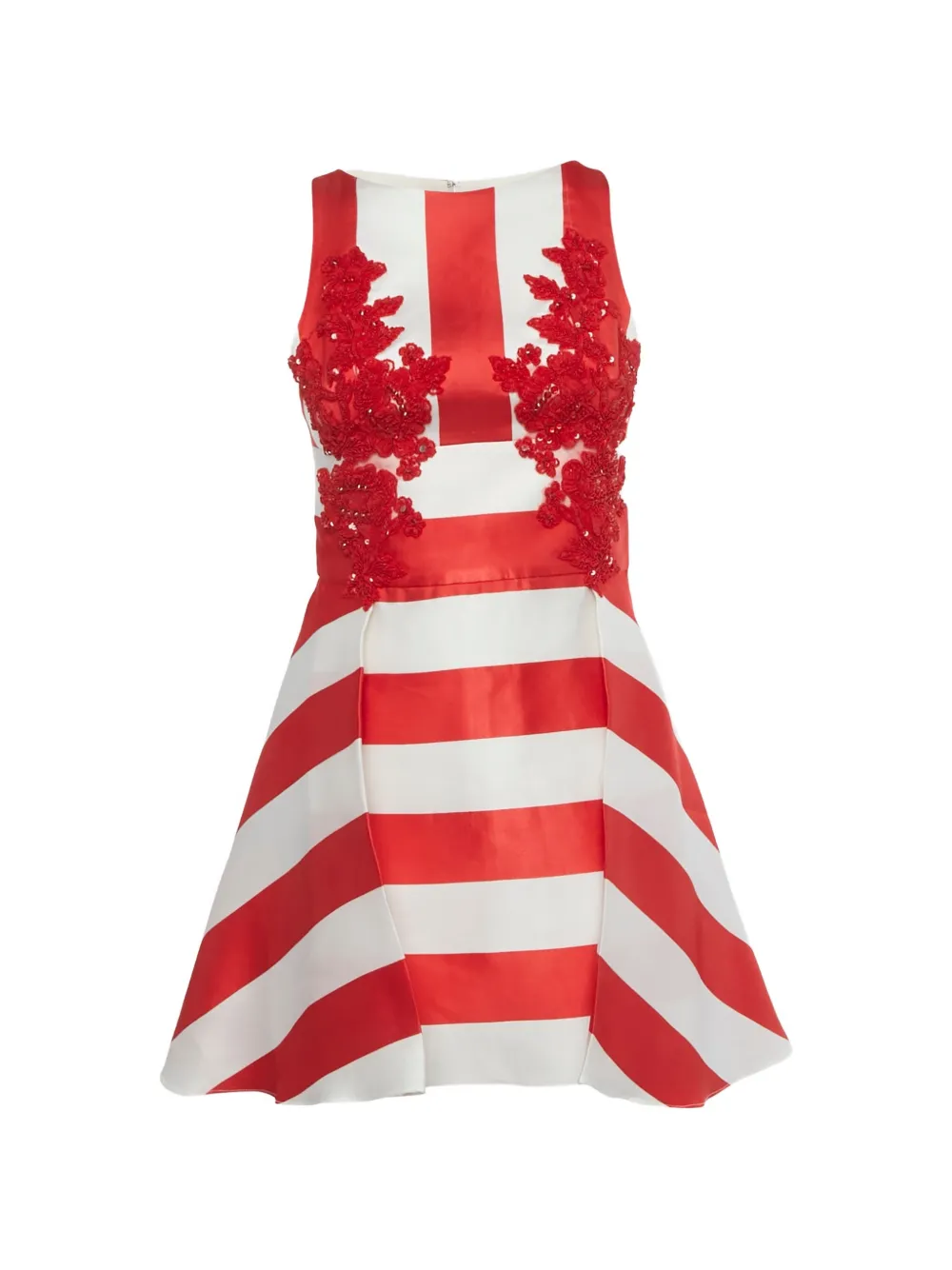 Zuhair Murad striped embellished dress - Rosso
