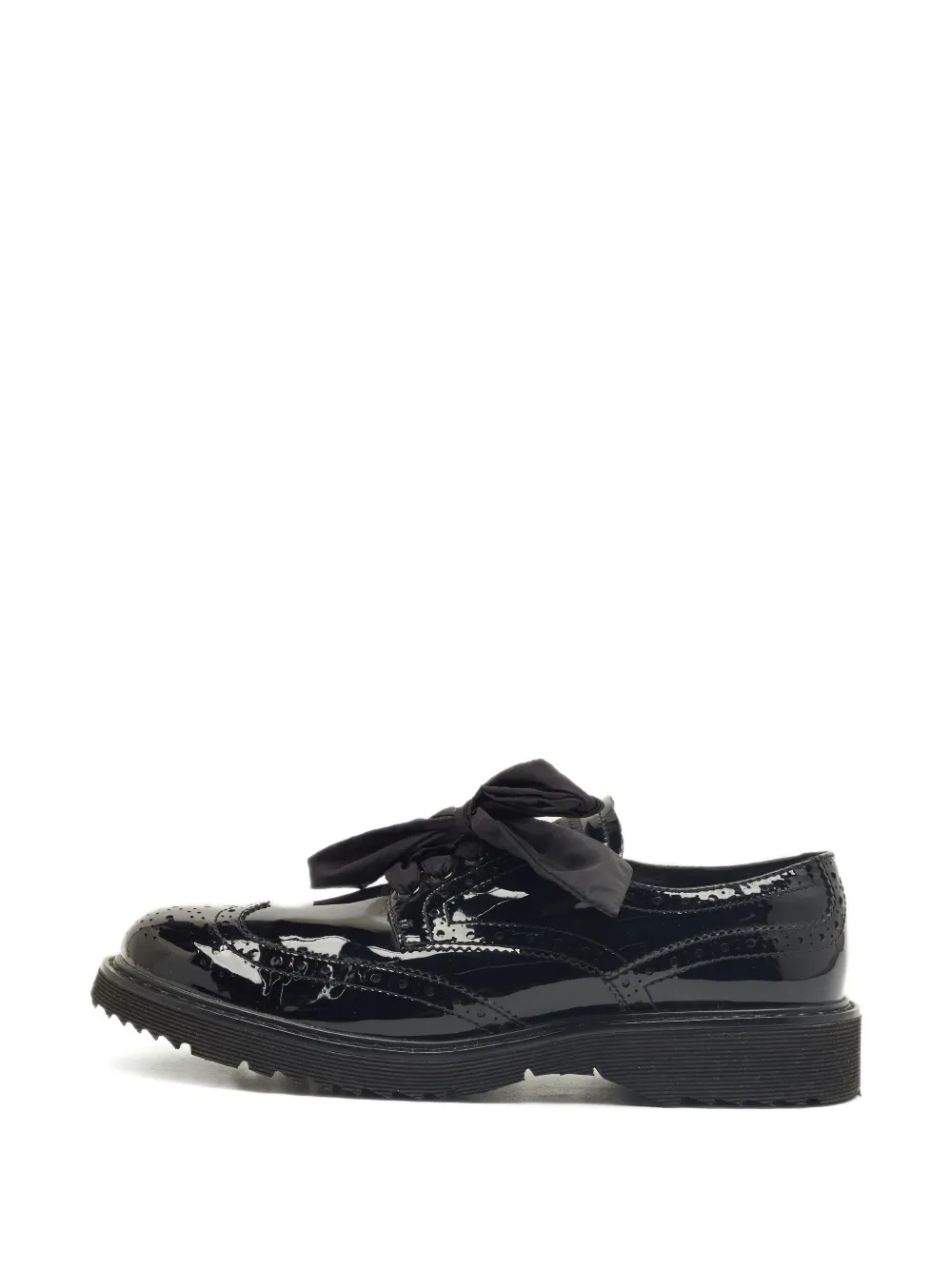 Pre-owned Prada Brogue-details Shoes In Black