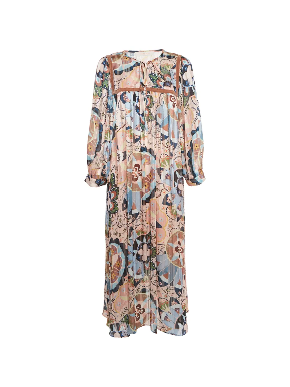 See by Chloé floral midi dress - Toni neutri
