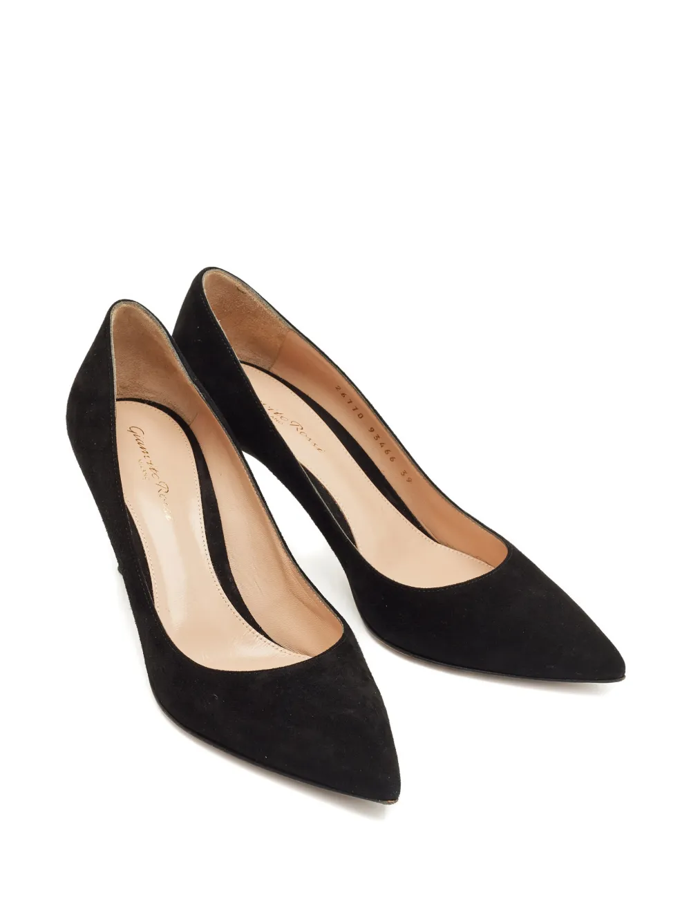 Gianvito Rossi suede pointed pumps - Schwarz