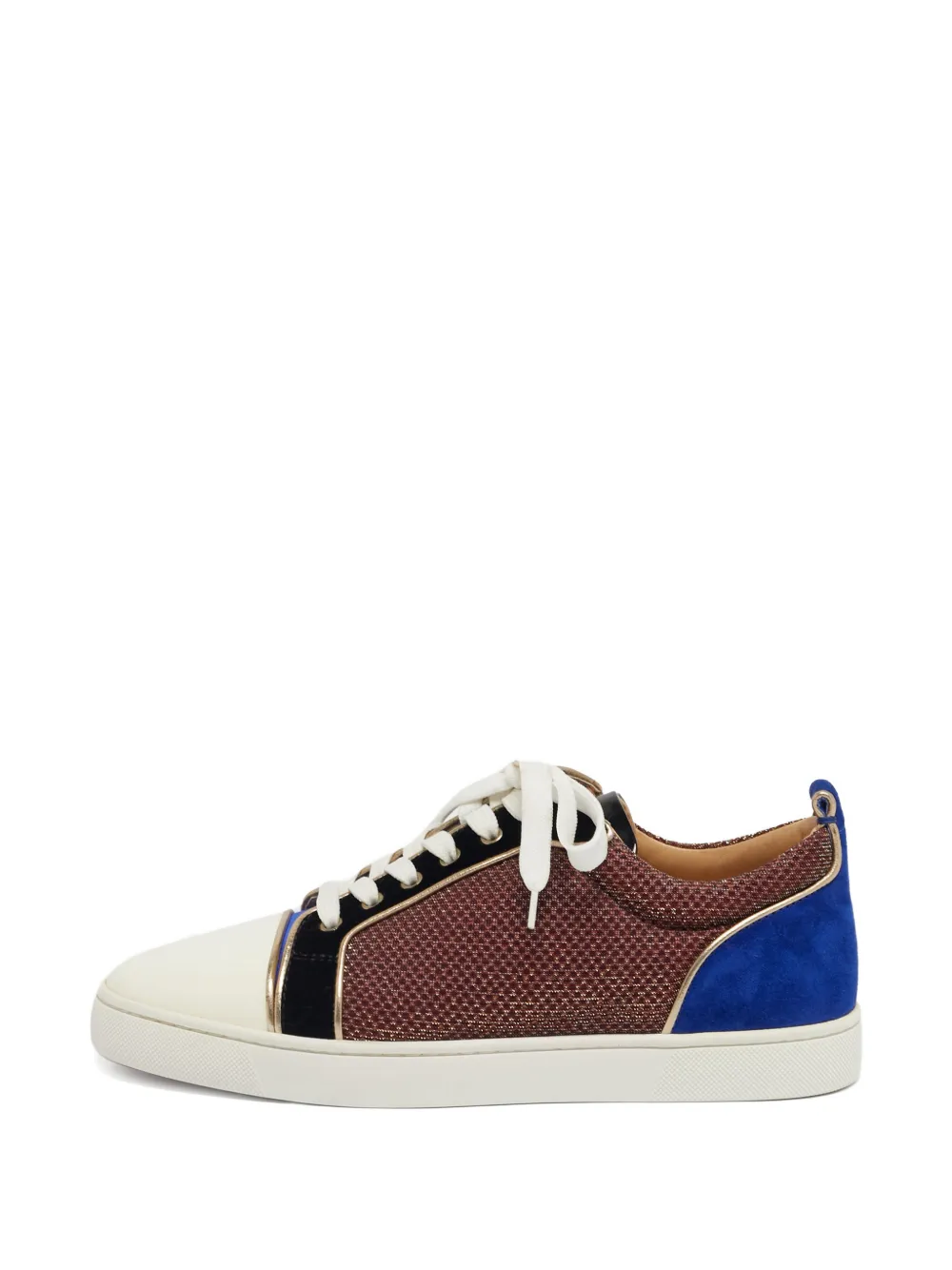 Christian Louboutin Pre-Owned lurex leather sneaker - Marrone
